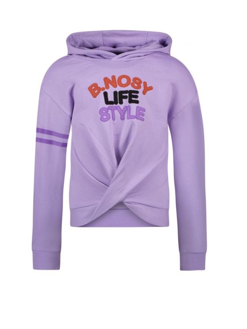 Lilac Twist Front Hoodie - Kids